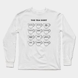 Funny Wordplay showing many types of Teas Long Sleeve T-Shirt